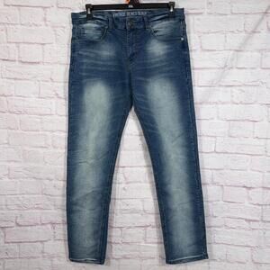 Vintage Genes Black Slim Straight Fit Jeans Size 34/32